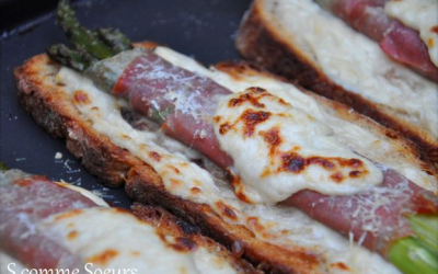 Tartines d’asperges vertes à l’italienne