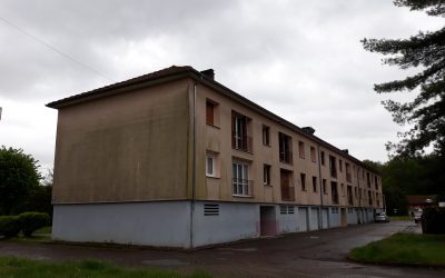 Réhabilitation prévue en 2021 d’un bâtiment collectif de 12 logements à Ronchamp