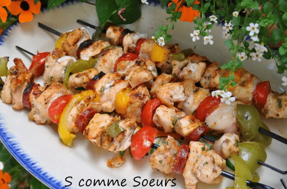 Brochettes de poulet Tex Mex