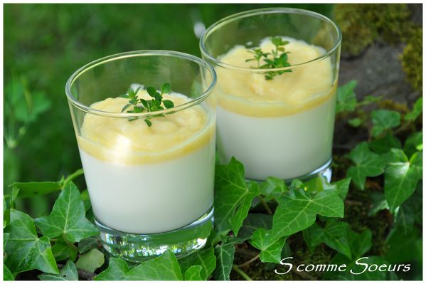 Panna Cotta au Lemon Curd