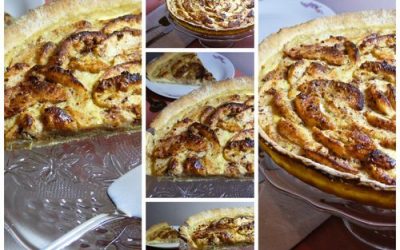 Tarte aux pommes et pralin