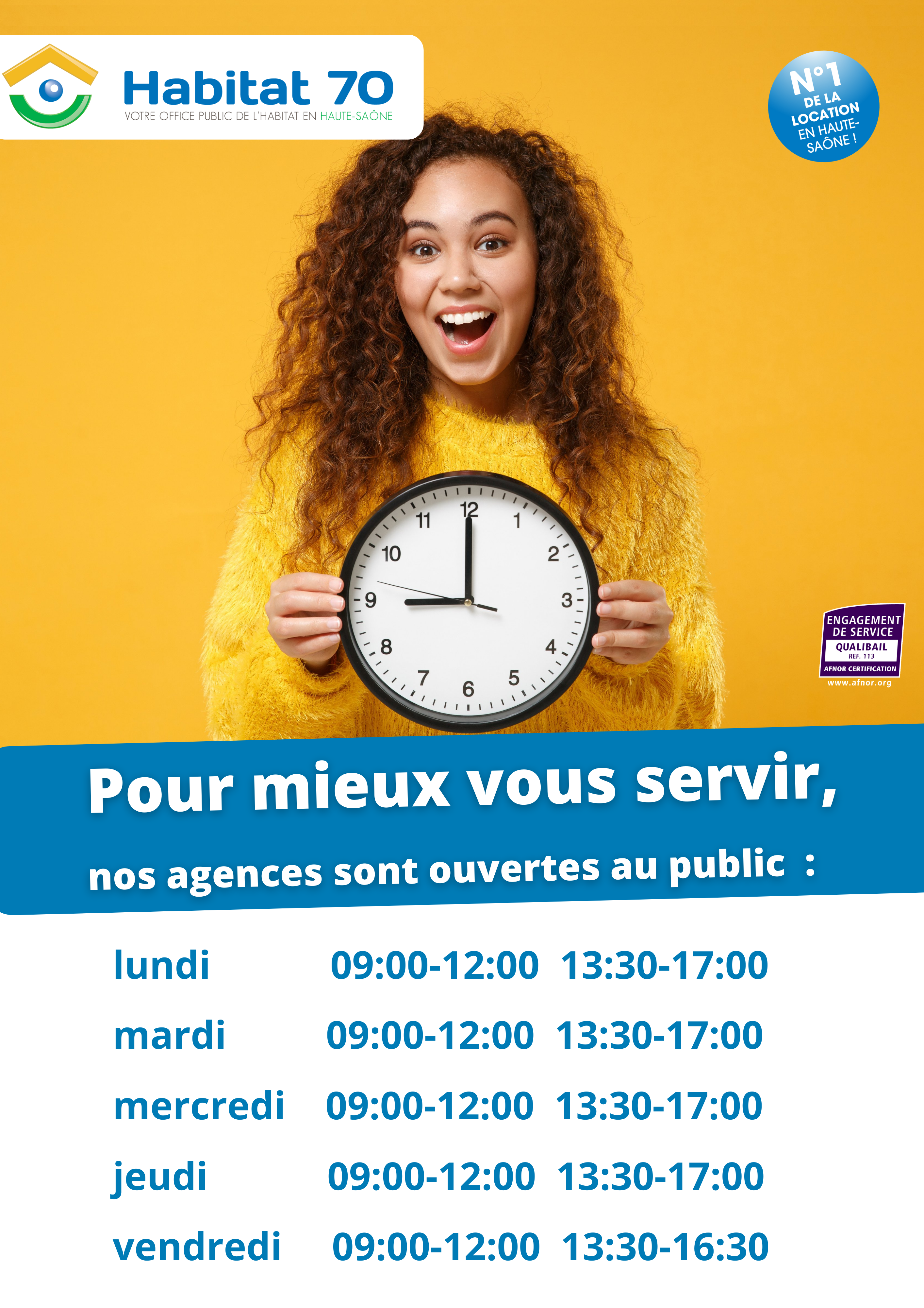 Contact Horaires Habitat 70